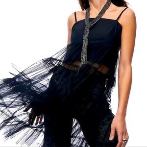 Anthropologie Maeve Tulle Tunic - XL